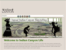 Tablet Screenshot of indiancanyonlife.org